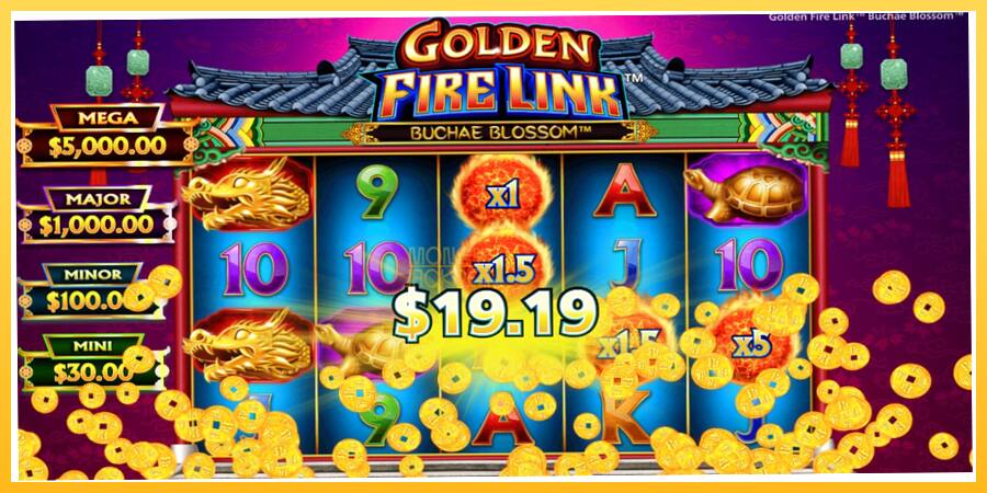 Игровой аппарат Golden Fire Link Buchae Blossom - игра на реальные деньги, картинка 4