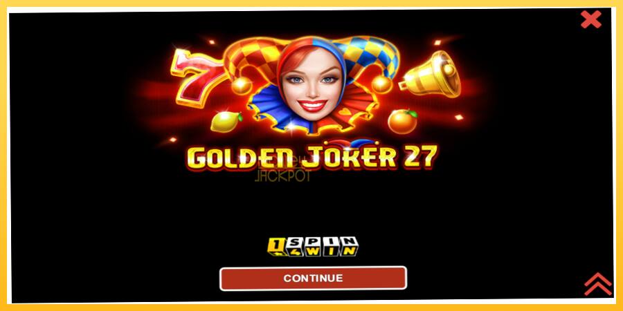 Игровой аппарат Golden Joker 27 Hold & Win - игра на реальные деньги, картинка 1