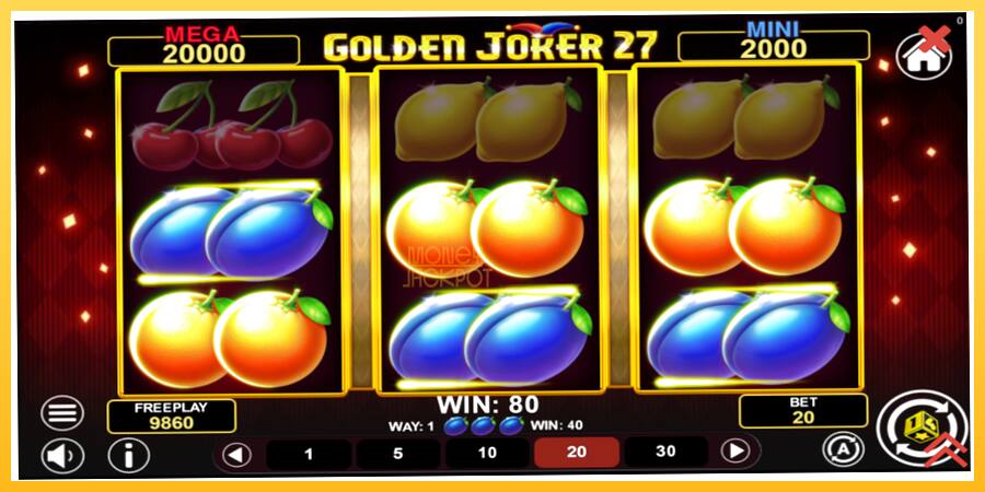 Игровой аппарат Golden Joker 27 Hold & Win - игра на реальные деньги, картинка 4