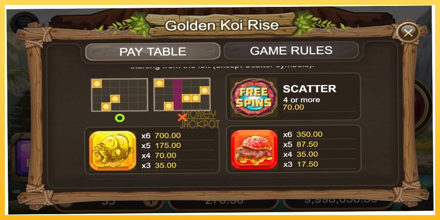 Игровой аппарат Golden Koi Rise - игра на реальные деньги, картинка 6