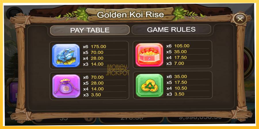 Игровой аппарат Golden Koi Rise - игра на реальные деньги, картинка 7