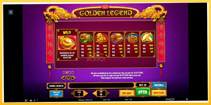 Игровой аппарат Golden Legend - игра на реальные деньги, картинка 5