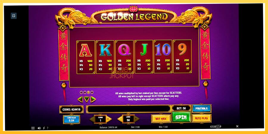 Игровой аппарат Golden Legend - игра на реальные деньги, картинка 6