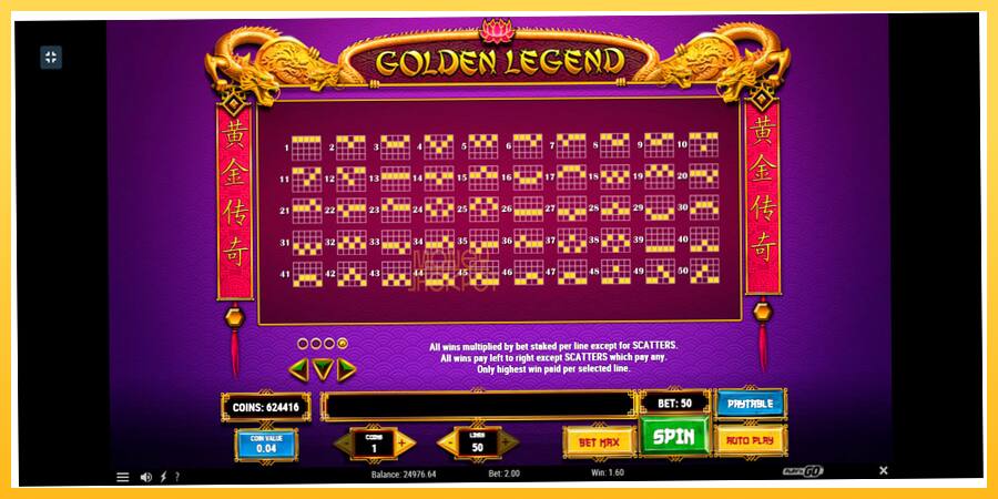 Игровой аппарат Golden Legend - игра на реальные деньги, картинка 7