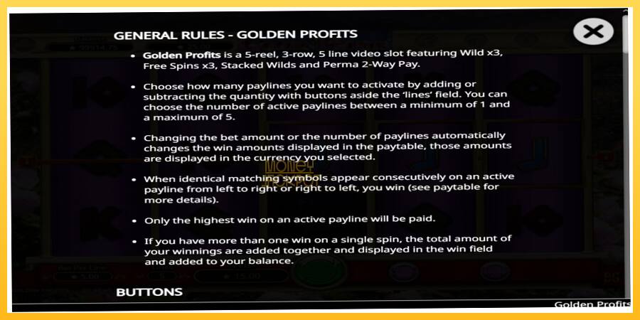 Игровой аппарат Golden Profits - игра на реальные деньги, картинка 5