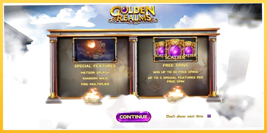 Игровой аппарат Golden Realms - игра на реальные деньги, картинка 1