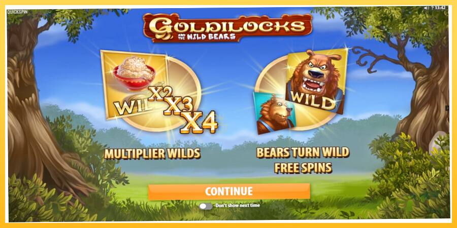 Игровой аппарат Goldilocks and the Wild Bears - игра на реальные деньги, картинка 1