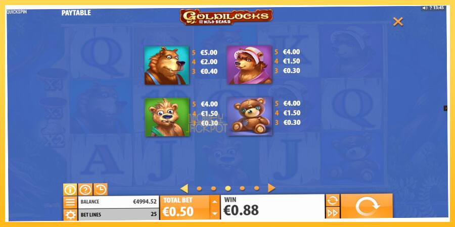 Игровой аппарат Goldilocks and the Wild Bears - игра на реальные деньги, картинка 6