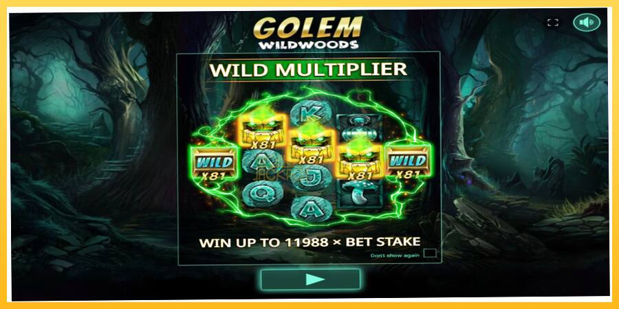 Игровой аппарат Golem Wildwoods - игра на реальные деньги, картинка 1