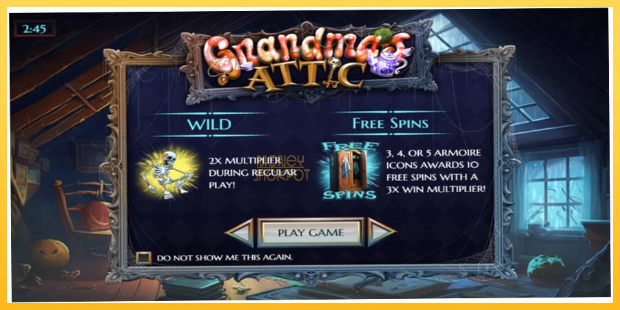 Игровой аппарат Grandma’s Attic - игра на реальные деньги, картинка 1