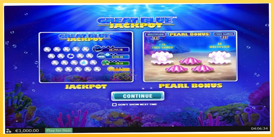 Игровой аппарат Great Blue Jackpot - игра на реальные деньги, картинка 1