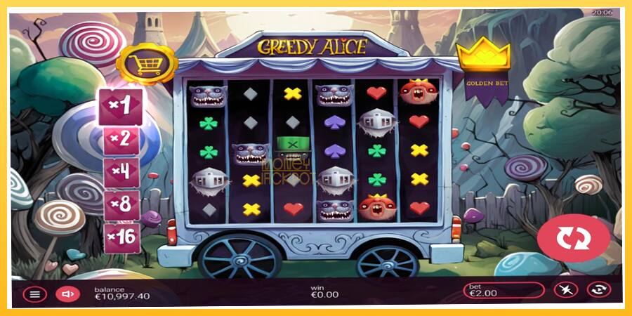 Игровой аппарат Greedy Alice - игра на реальные деньги, картинка 2