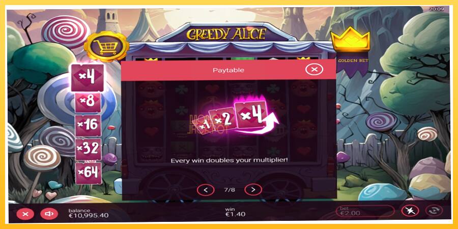 Игровой аппарат Greedy Alice - игра на реальные деньги, картинка 6