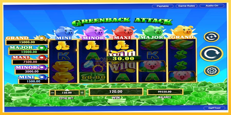 Игровой аппарат Greenback Attack - игра на реальные деньги, картинка 3