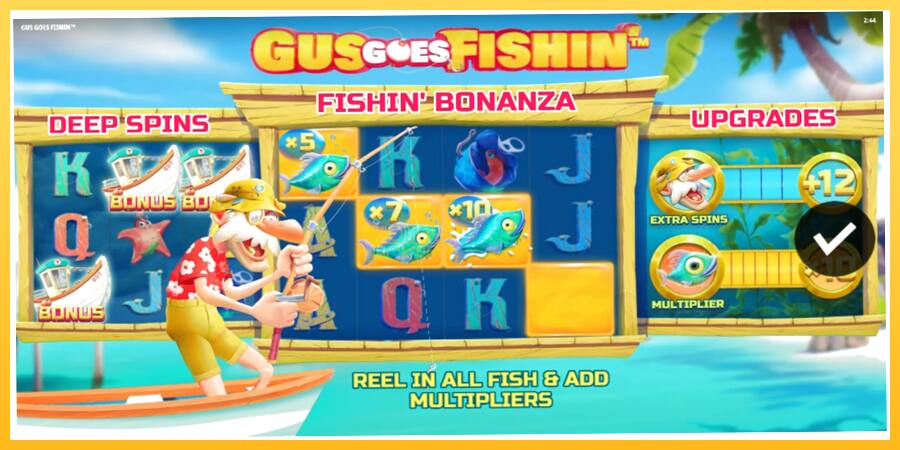 Игровой аппарат Gus Goes Fishin - игра на реальные деньги, картинка 1