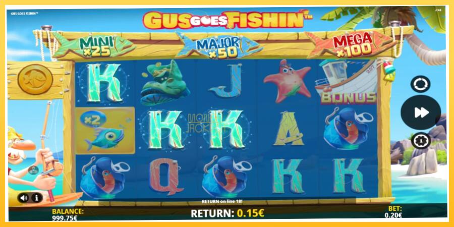 Игровой аппарат Gus Goes Fishin - игра на реальные деньги, картинка 3