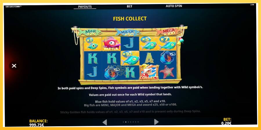 Игровой аппарат Gus Goes Fishin - игра на реальные деньги, картинка 5