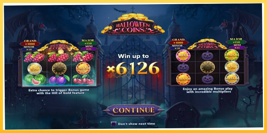 Игровой аппарат Halloween Coins Hold and Spin - игра на реальные деньги, картинка 1