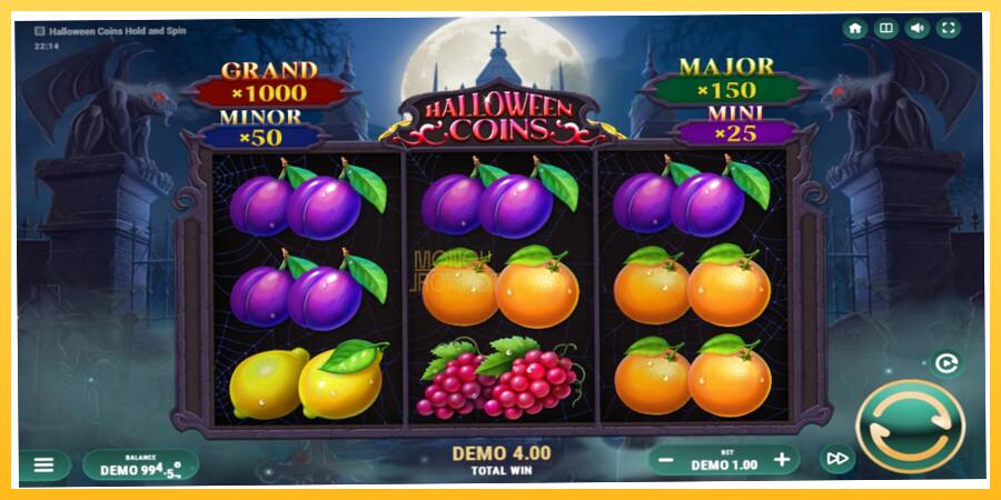 Игровой аппарат Halloween Coins Hold and Spin - игра на реальные деньги, картинка 3