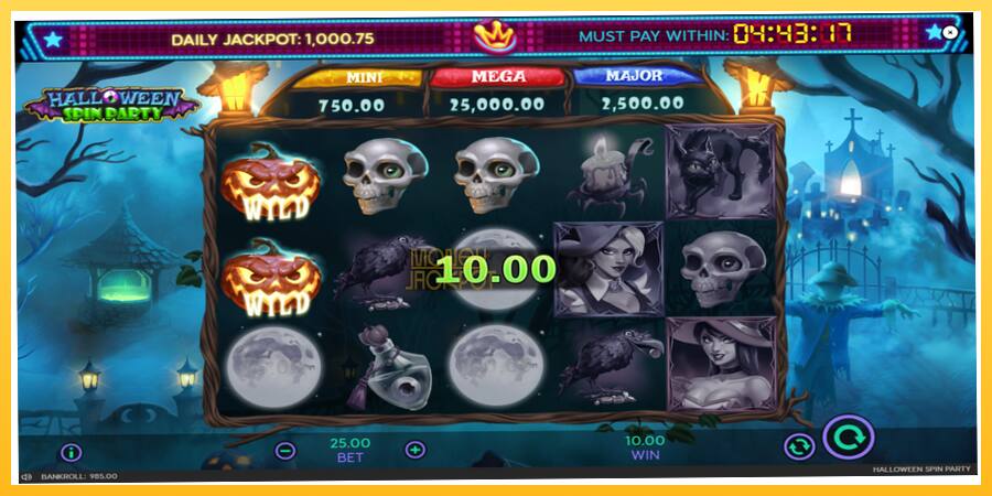 Игровой аппарат Halloween Spin Party - игра на реальные деньги, картинка 4