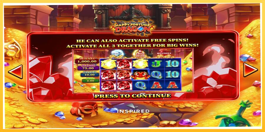 Игровой аппарат Happy Fortune Dragon - игра на реальные деньги, картинка 1