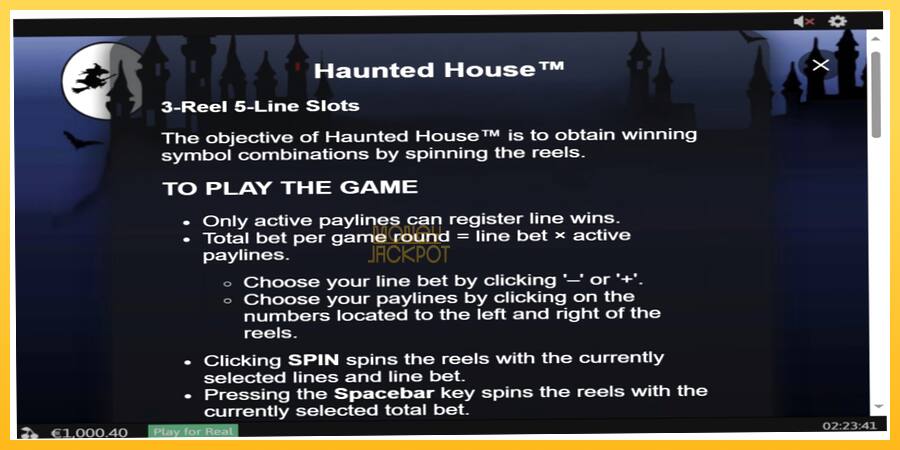 Игровой аппарат Haunted House - игра на реальные деньги, картинка 4