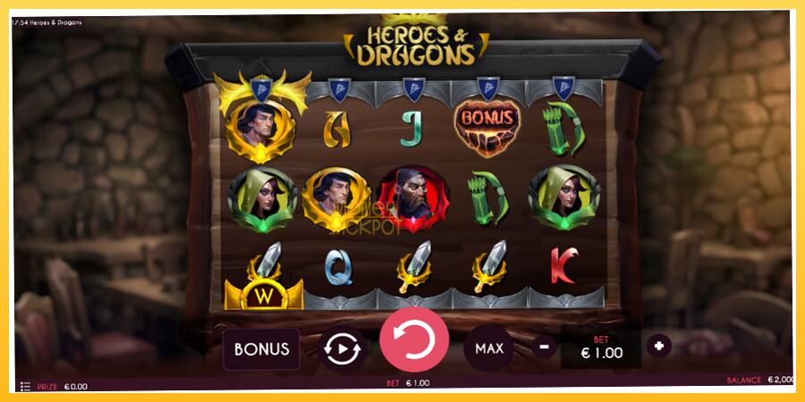 Игровой аппарат Heroes & Dragons - игра на реальные деньги, картинка 2