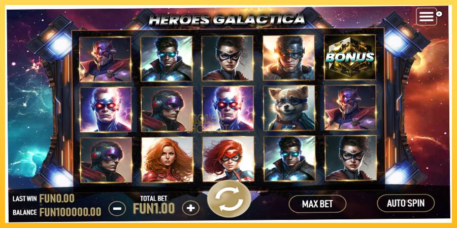 Игровой аппарат Heroes Galactica - игра на реальные деньги, картинка 1