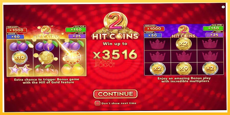 Игровой аппарат Hit Coins 2 Hold and Spin - игра на реальные деньги, картинка 1