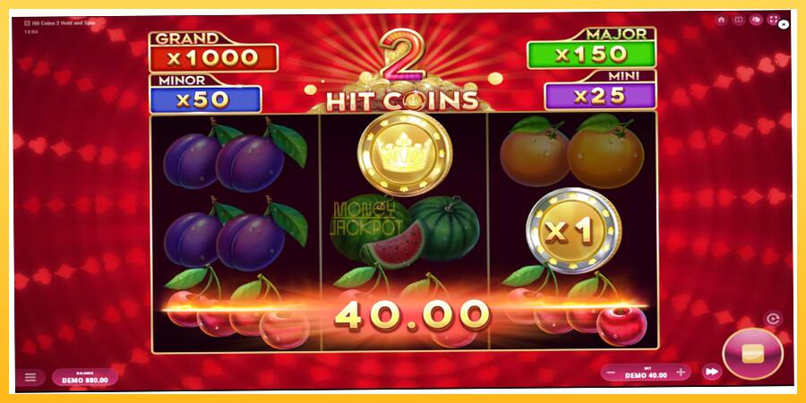 Игровой аппарат Hit Coins 2 Hold and Spin - игра на реальные деньги, картинка 3