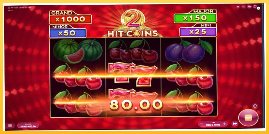 Игровой аппарат Hit Coins 2 Hold and Spin - игра на реальные деньги, картинка 4