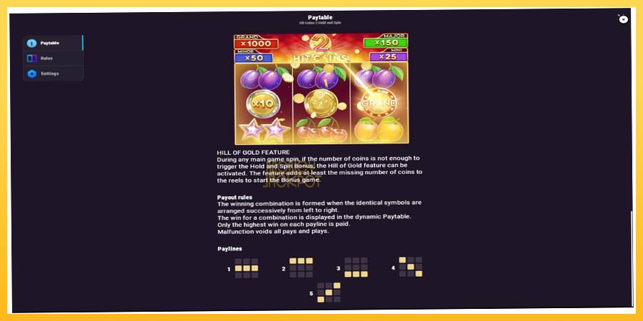 Игровой аппарат Hit Coins 2 Hold and Spin - игра на реальные деньги, картинка 7