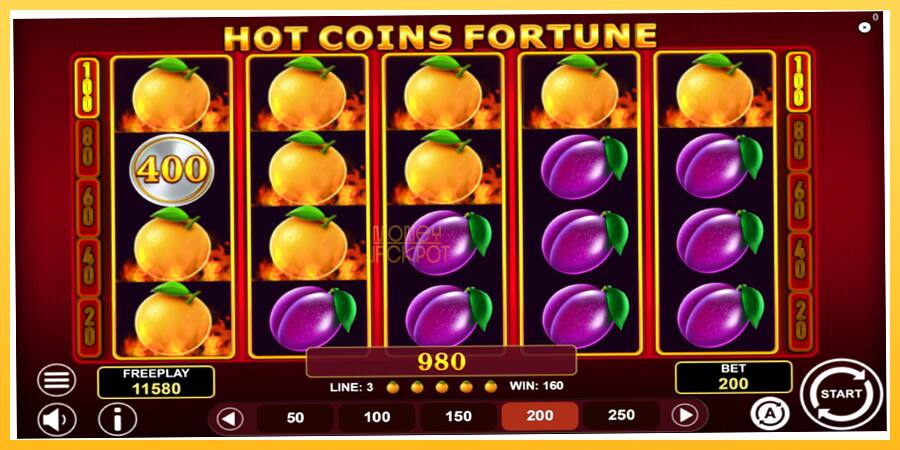 Игровой аппарат Hot Coins Fortune - игра на реальные деньги, картинка 4