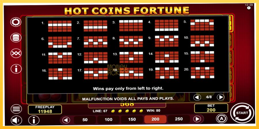 Игровой аппарат Hot Coins Fortune - игра на реальные деньги, картинка 7