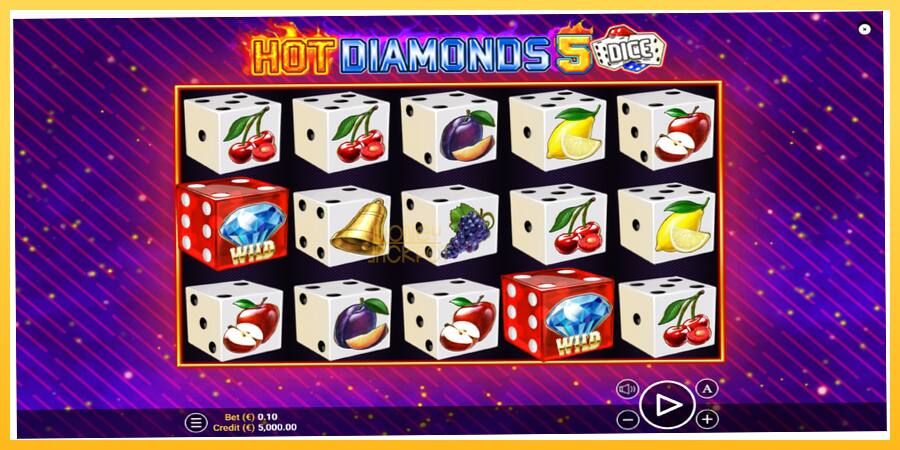 Игровой аппарат Hot Diamonds 5 Dice - игра на реальные деньги, картинка 1