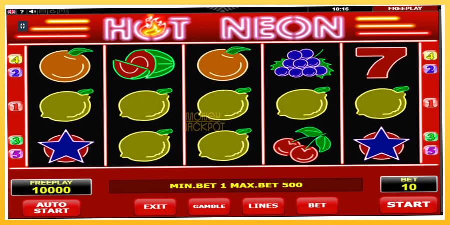 Игровой аппарат Hot Neon - игра на реальные деньги, картинка 1