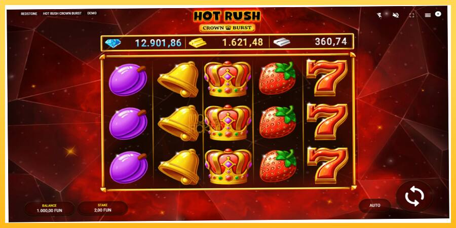 Игровой аппарат Hot Rush Crown Burst - игра на реальные деньги, картинка 2