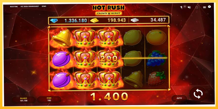 Игровой аппарат Hot Rush Crown Burst - игра на реальные деньги, картинка 4