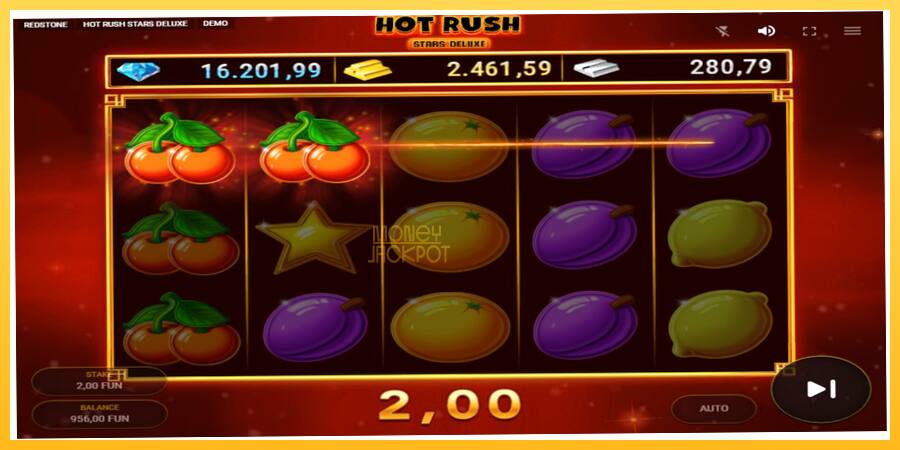 Игровой аппарат Hot Rush Stars Deluxe - игра на реальные деньги, картинка 3