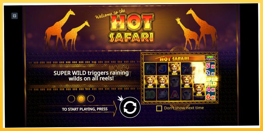 Игровой аппарат Hot Safari - игра на реальные деньги, картинка 1