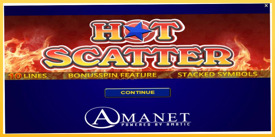 Игровой аппарат Hot Scatter - игра на реальные деньги, картинка 1