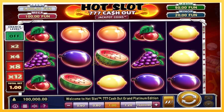 Игровой аппарат Hot Slot: 777 Cash Out Grand Platinum Edition - игра на реальные деньги, картинка 1