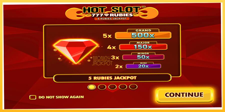 Игровой аппарат Hot Slot 777 Rubies Extremely Light - игра на реальные деньги, картинка 1