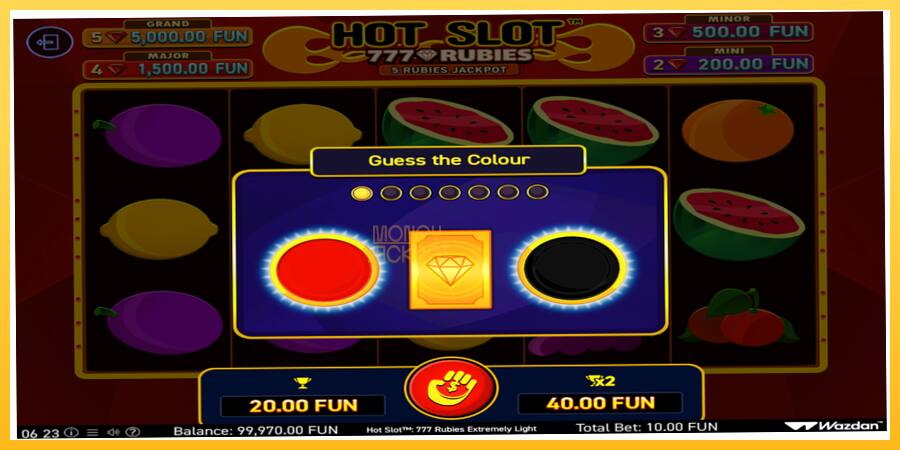 Игровой аппарат Hot Slot 777 Rubies Extremely Light - игра на реальные деньги, картинка 4