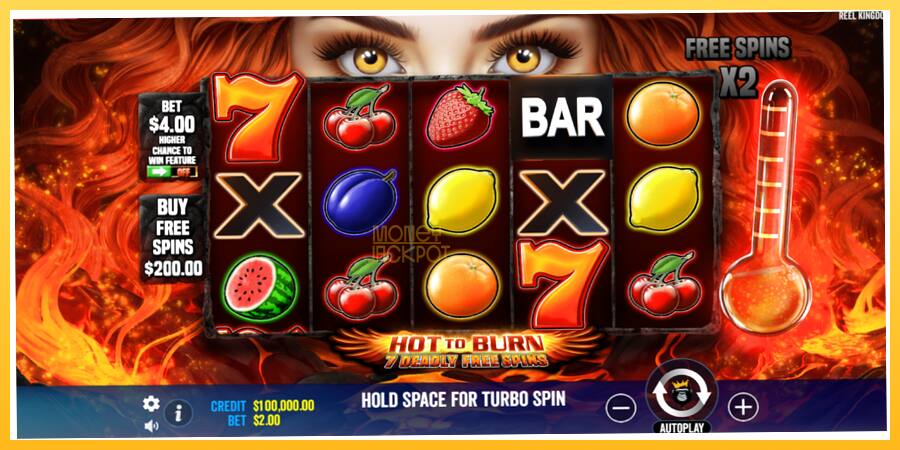 Игровой аппарат Hot to Burn - 7 Deadly Free Spins - игра на реальные деньги, картинка 2