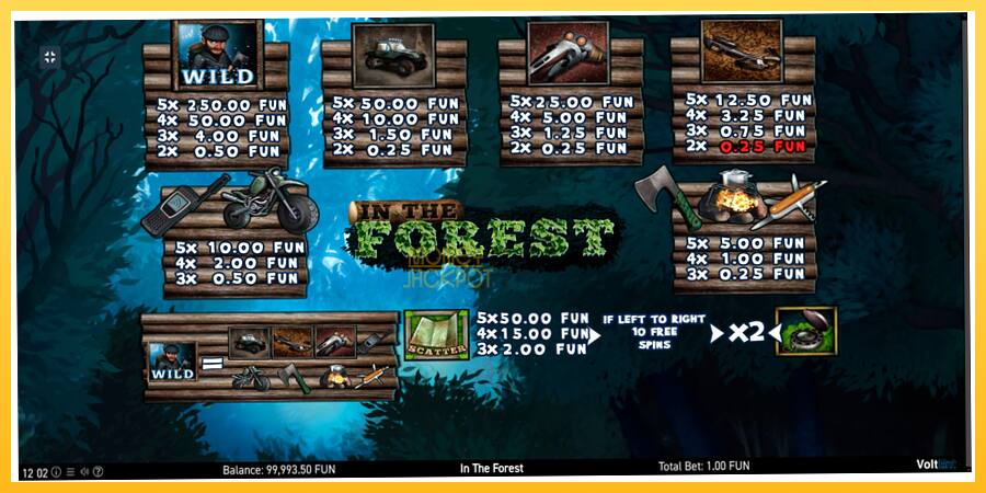 Игровой аппарат In The Forest - игра на реальные деньги, картинка 6