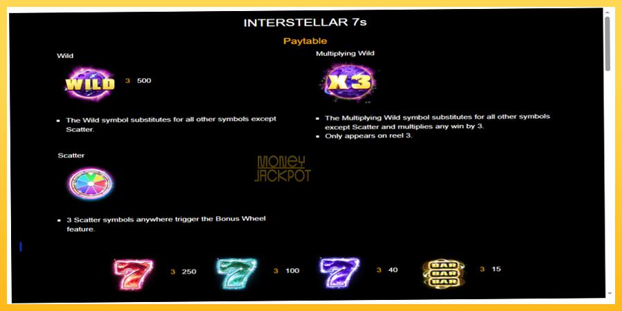 Игровой аппарат Interstellar 7s - игра на реальные деньги, картинка 3