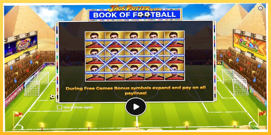 Игровой аппарат Jack Potter & The Book of Football - игра на реальные деньги, картинка 1