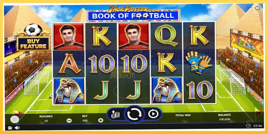 Игровой аппарат Jack Potter & The Book of Football - игра на реальные деньги, картинка 2