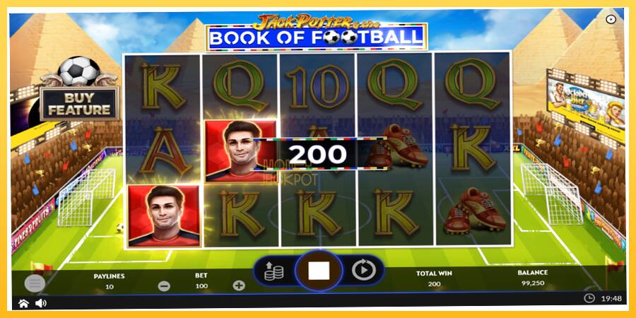 Игровой аппарат Jack Potter & The Book of Football - игра на реальные деньги, картинка 4